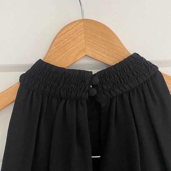 Tiered Black Cocktail Dress - Picture 3 of 5